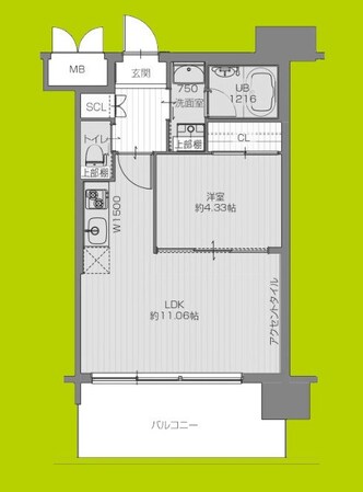 プレジオ荒本新町の物件間取画像